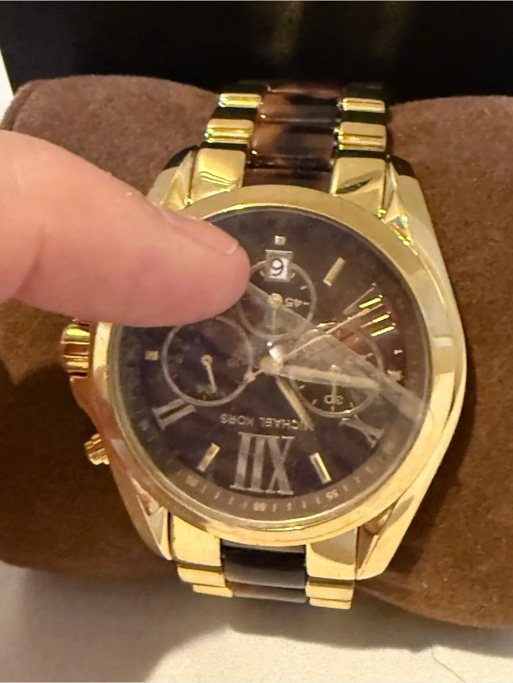 NEW Michael Kors MK5696 Bradshaw Gold & Tortoiseshell Chronograph Watch - NIB